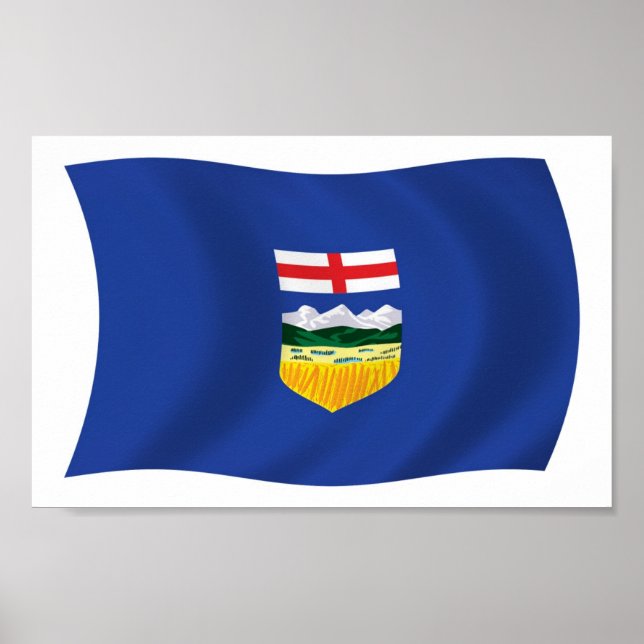 Affiche de drapeau de l'Alberta (Devant)