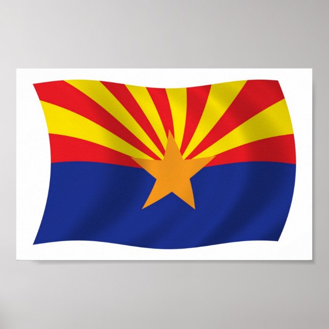 Affiche de drapeau de l'Arizona (Devant)