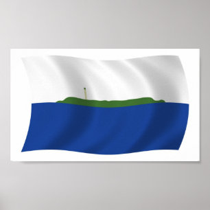 Affiche de drapeau de l'île de Navassa