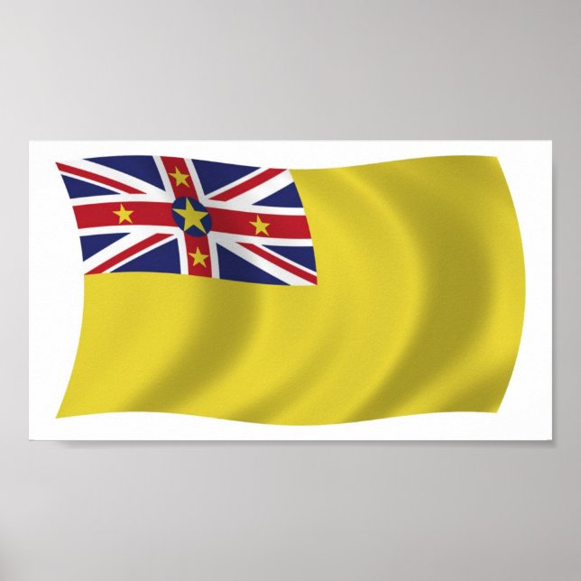 Affiche de drapeau de Nioué (Devant)