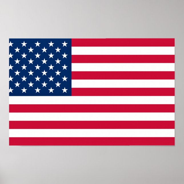 Affiche de drapeau des États-Unis d'Amérique (Devant)