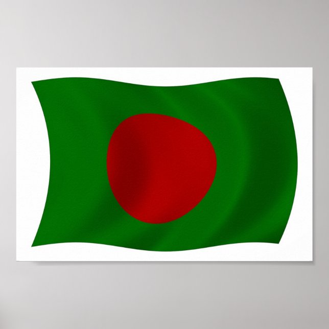 Affiche de drapeau du Bangladesh (Devant)
