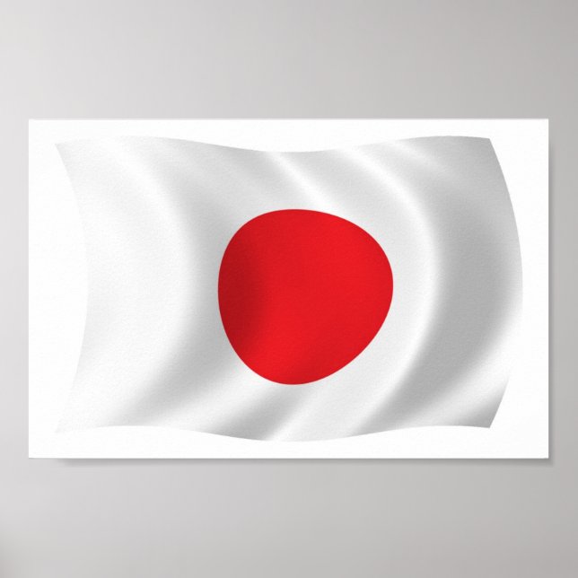 Affiche de drapeau du Japon (Devant)