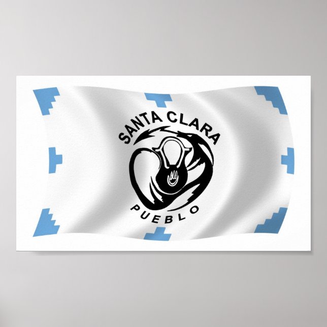 Affiche de drapeau du pueblo de Santa Clara (Devant)
