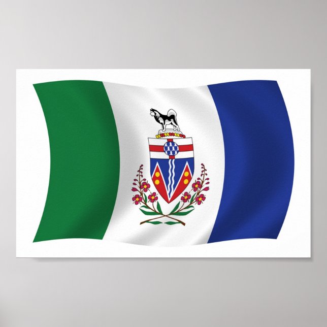 Affiche de drapeau du Yukon (Devant)