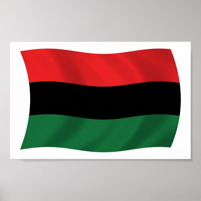 Affiche de drapeau panafricain (UNIA) (Devant)
