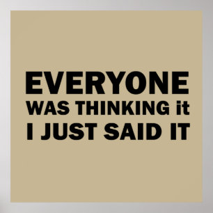 Affiche de drôles sarcastiques