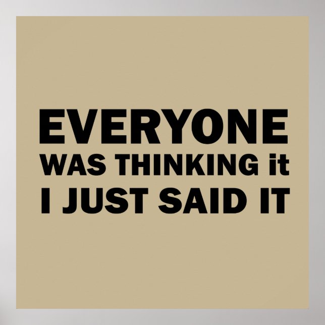 Affiche de drôles sarcastiques (Devant)