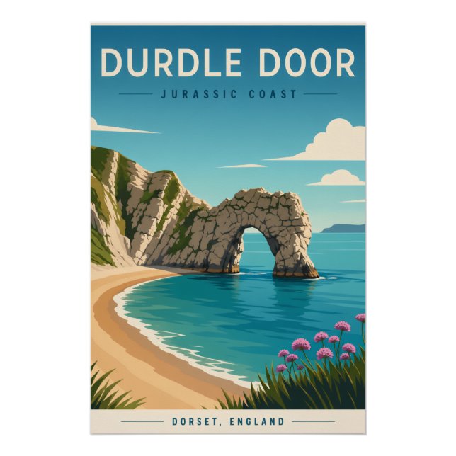Affiche de Durdle Door sur la Côte Jurassique | Do (Devant)