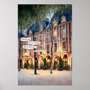 Affiche de façade de bâtiment en arcée Lumières du