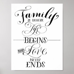 Affiche de famille