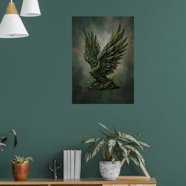 Affiche de fantasy Art de la forêt d'aigle de mous (Salon 1)