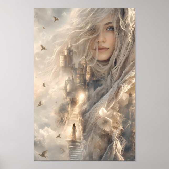 Affiche de fantasy du Château Éthéré de Lumière (Devant)