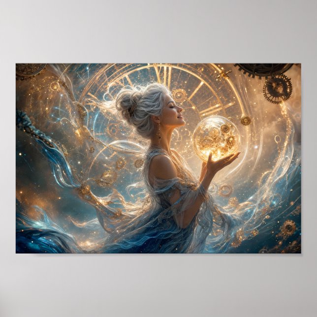 Affiche de fantasy Rêverie Horlogère Dorée (Devant)