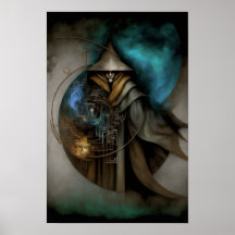 Affiche de fantasy Sorcier Sombre | Décor de Magic