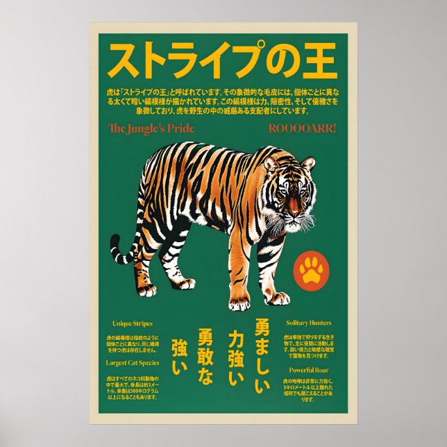 Affiche de faune audacieuse Impression d'art de ti (Devant)