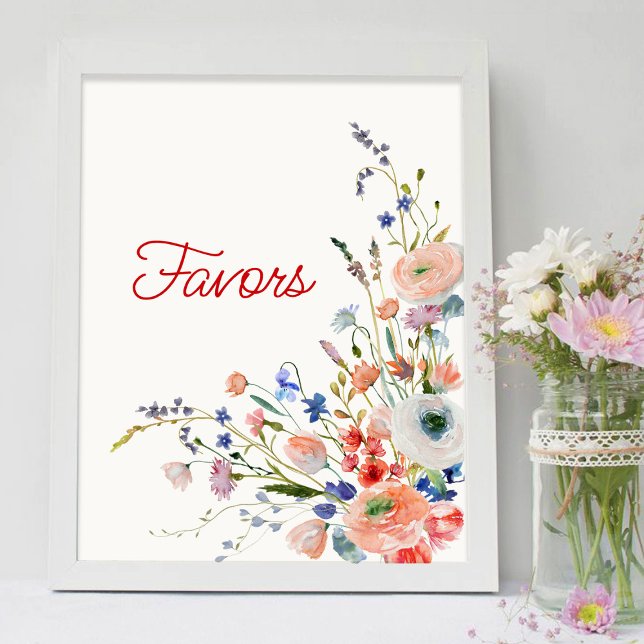 Affiche de faveurs floraux élégants (Créateur téléchargé)