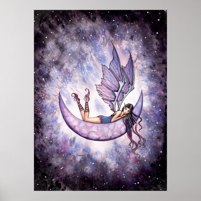 Affiche de Fée Violette sur la Lune par Molly Harr (Devant)