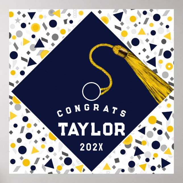 Affiche de félicitations pour la remise des diplôm (Devant)