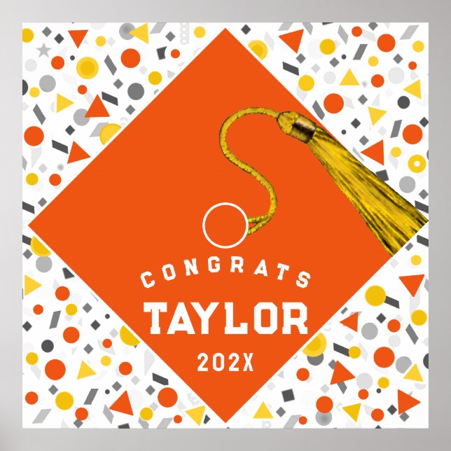 Affiche de félicitations pour la remise des diplôm (Devant)