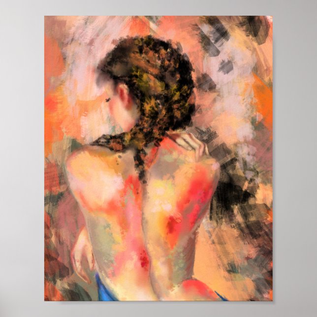 Affiche de femme d'art corporel (Devant)