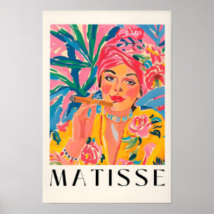 Affiche de femme qui fume, Impression de Matisse,