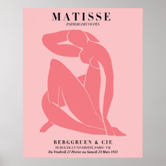 Affiche de femme rose blush | Art mural de style M