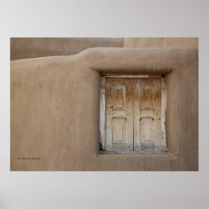 Affiche de fenêtre de Santa Fe