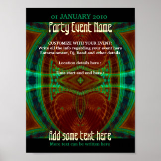 Affiche de fête #012a Affiche