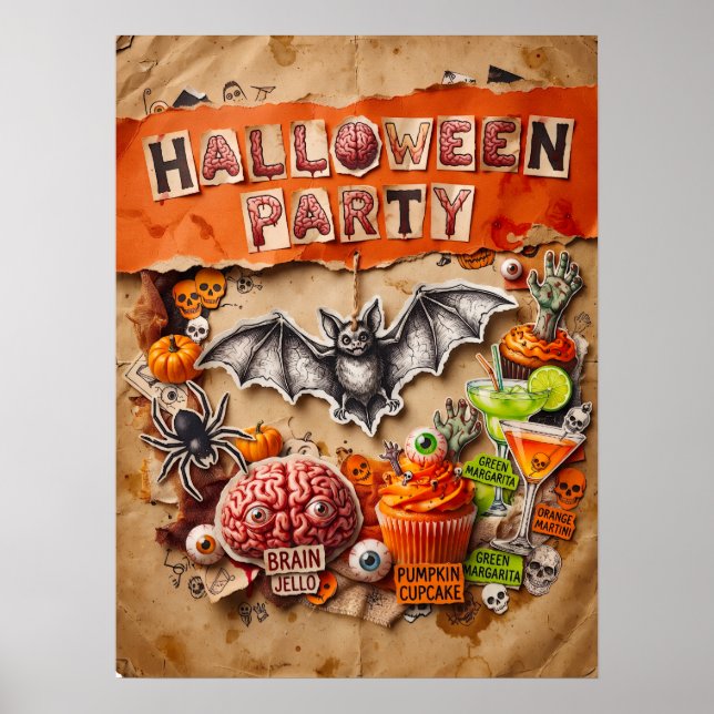 Affiche de fête d'Halloween (Devant)