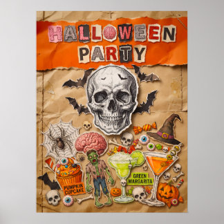 Affiche de fête d'Halloween