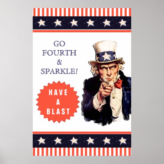 Affiche de fête du 4 juillet (Devant)