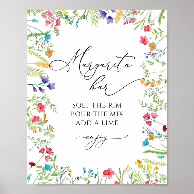 Affiche de fête prénuptiale aux fleurs sauvages av (Devant)