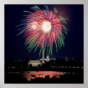 Affiche de feux d'artifice à DC