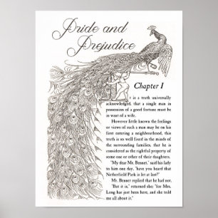 Affiche de fierté et de préjudice