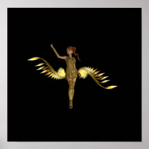 Affiche de fille de guerrier