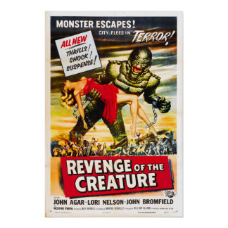 Affiche de film de monstre d'horreur