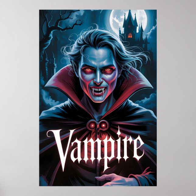 Affiche de film de vampire de style Dracula classi (Devant)