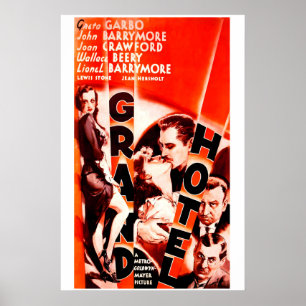 Affiche de film Grand Hotel 1932 Hollywood Classiq