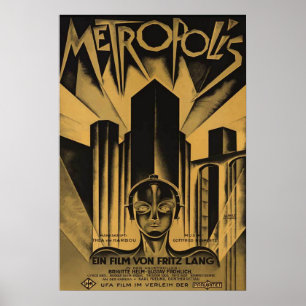 Affiche de film rare et célèbre de MÉTROPOLE