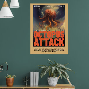 Affiche de film rétro Alien Sci-Fi inspirée pour m