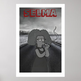 Affiche de film Selma Simpsons Impression d'art Ré
