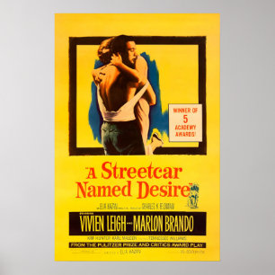 Affiche de film Un Tramway nommé Désir 1951