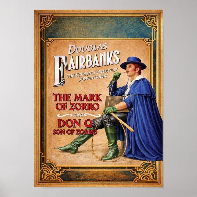 AFFICHE DE FILM ZORRO (Devant)