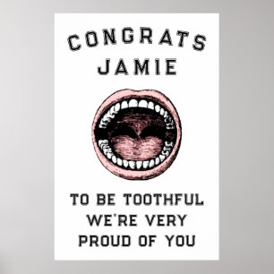 Affiche de fin d'études dentaires