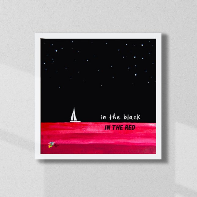 Affiche de finance art comptable bureau noir et ro (Créateur téléchargé)