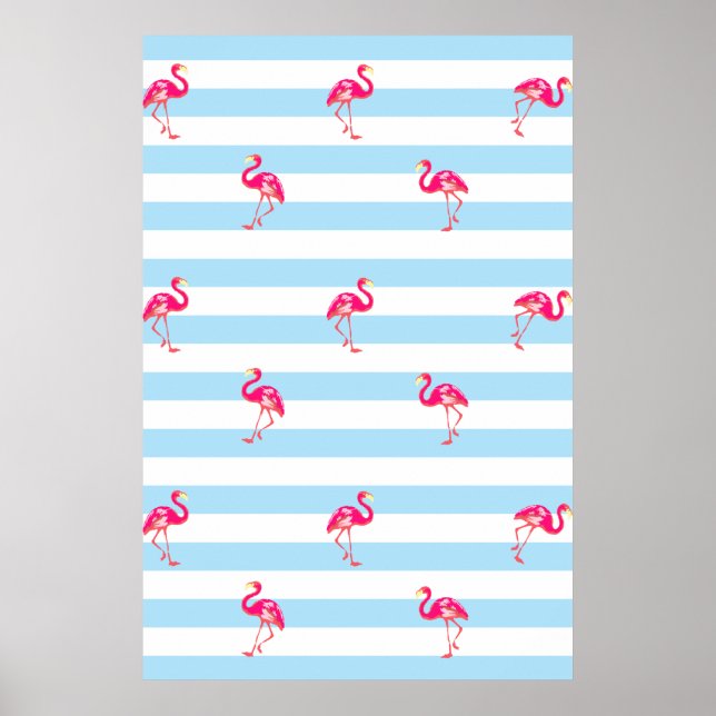 affiche de Flamant rose, motif Flamingo, affiche d (Devant)