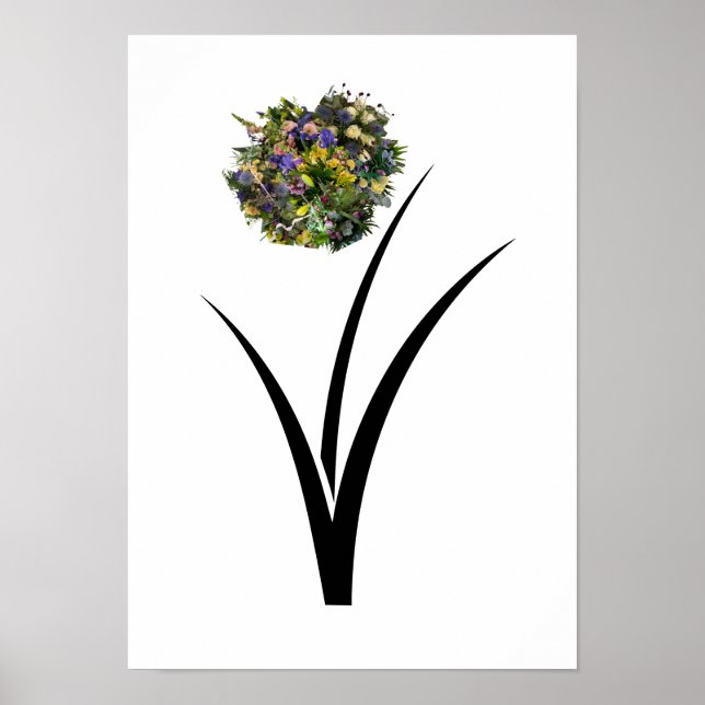 Affiche de fleurs  (Devant)