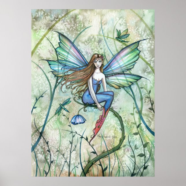 Affiche de fleurs de jardin de fée par Molly Harri (Devant)