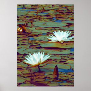 Affiche de fleurs de Lotus
